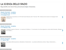 Tablet Screenshot of lascienzadellospazio.com